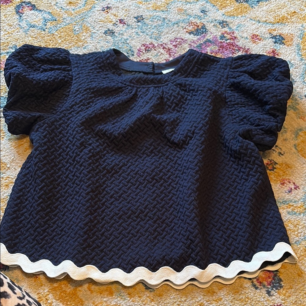 Voy Navy Sweater Top